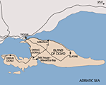 Mapa otoka Čiova